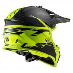 Capacete LS2 Fast MX437 Roar Matte Black/Hi-Vis Yellow