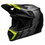 Capacete Bell MX-9 Mips Strike Cinza Fosco/Preto/Verde