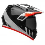 Capacete Bell Mx-9 Adventure Mips Dash Preto/Branco/Laranja