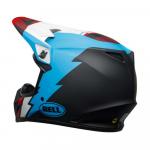 Capacete Bell MX-9 Mips Strike Preto Fosco / Azul / Branco