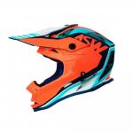 Capacete ASW Fusion Blast Laranja/Azul