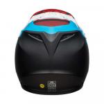Capacete Bell MX-9 Mips Strike Preto Fosco / Azul / Branco