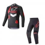 Kit Calça + Camisa Alpinestars Fluid Chaser 2021 Preto/Vermelho