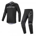 Kit Calça + Camisa Alpinestars Fluid Graphite 2021 Preto/Cinza Escuro