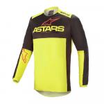 Kit Calça + Camisa Alpinestars Fluid Tripple 2021 Preto/Amarelo Fluor /Vermelho