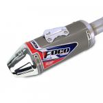 Ponteira + Curva Foco CRF250F Strong F1 Titânio Alto Brilho 