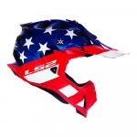 Capacete LS2 MX700 Subverter Evo Krome Glory Vermelho/Azul/Branco