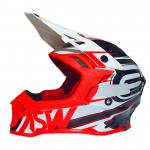 Capacete ASW Fusion 2.0 Blade Preto/Vermelho/Branco