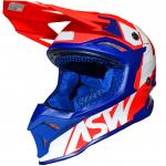 Capacete ASW Fusion 2.0 Seecker Vermelho/Azul/Branco