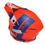 Capacete ASW Fusion 2.0 Seecker Laranja/Azul/Branco