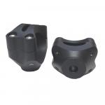 Adaptador de Guidão Oxxy Base Plana Motos Importadas M10 31.8mm Preto