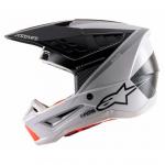 Capacete Alpinestars SM5 Rayon Light Gray/Black/Silver