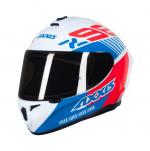 Capacete Axxis Draken Z96 Gloss Branco/Vermelho/Azul