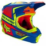 Capacete Fox MX V1 Oktiv Azul