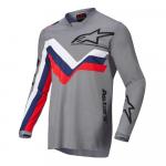 Camisa Alpinestars Racer Braap 2022 Cinza Claro