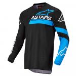 Camisa Alpinestars Fluid Chaser 2022 Preto/ Azul Neon