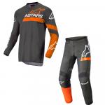 Kit Calca + Camisa Alpinestars Fluid Chaser 2022 Anthracite/ Coral Fluo