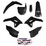 Kit Plástico AMX CRF250F F21 Preto Sólido