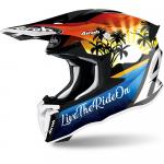 Capacete Airoh Twist 2.0 Lazy Boy Azul / Laranja