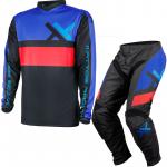 Kit Calça + Camisa Mattos Racing Assimilate Azul / Vermelho