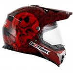 Capacete Norisk MX 455 Test Machine Vermelho