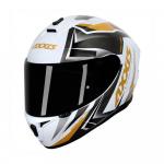 Capacete Axxis Draken Vector Gloss Branco/Dourado