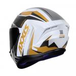 Capacete Axxis Draken Vector Gloss Branco/Dourado