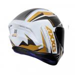 Capacete Axxis Draken Vector Gloss Branco/Dourado