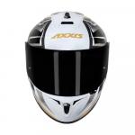 Capacete Axxis Draken Vector Gloss Branco/Dourado