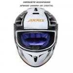 Capacete Axxis Draken Vector Gloss Branco/Dourado