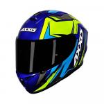 Capacete Axxis Draken Vector Gloss Azul/ Amarelo