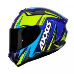 Capacete Axxis Draken Vector Gloss Azul/ Amarelo