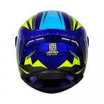 Capacete Axxis Draken Vector Gloss Azul/ Amarelo