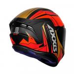 Capacete Axxis Draken Vector Matt Preto/ Vermelho/ Dourado