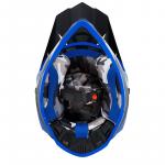 Capacete Army Patriot Blade Preto Fosco/ Azul