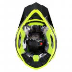 Capacete Army Patriot Duo Preto Fosco/ Amarelo