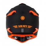 Capacete Army Patriot Duo Preto Fosco/ Laranja