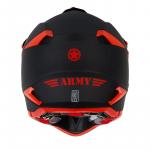 Capacete Army Patriot Duo Preto Fosco/ Vermelho