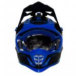 Capacete Army Patriot Duo Preto Fosco/ Azul