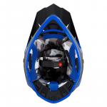 Capacete Army Patriot Duo Preto Fosco/ Azul