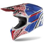 Capacete Airoh Wraap Idol Gloss Vermelho/ Azul 