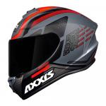 Capacete Axxis Draken Cougar Matt Cinza/Preto/Vermelho