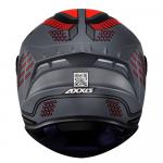 Capacete Axxis Draken Cougar Matt Cinza/Preto/Vermelho