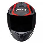 Capacete Axxis Draken Cougar Matt Cinza/Preto/Vermelho