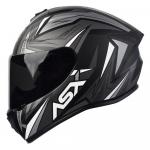 Capacete ASX Draken Vector Fosco Preto/ Cinza