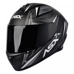 Capacete ASX Draken Vector Fosco Preto/ Cinza