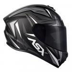 Capacete ASX Draken Vector Fosco Preto/ Cinza