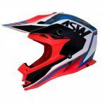 Capacete ASW Fusion Blast Vermelho/Preto/Azul