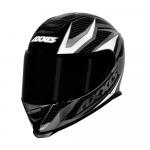 Capacete Axxis Eagle Power Gloss Preto/ Cinza/ Branco