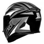 Capacete Axxis Eagle Power Gloss Preto/ Cinza/ Branco